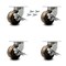 Service Caster 6 Inch Heavy Duty High Temp Phenolic Caster with Brakes and Swivel Locks, 4PK SCC-KP92S630-PHRHT-SLB-BSL-4 - alternate 1